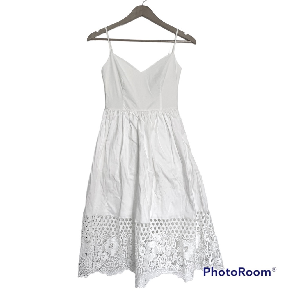 French connection Salerno Layer Jersey Sundress Lace Hem